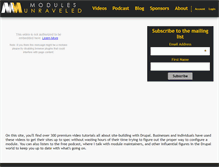 Tablet Screenshot of modulesunraveled.com